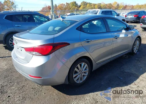 2015 Hyundai Elantra Se из США, поврежденный, VIN 5NPDH4AE6FH601310